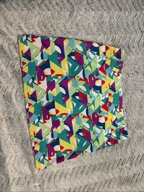 Vibrant Geometric Print Mini Skort - Multicolor
